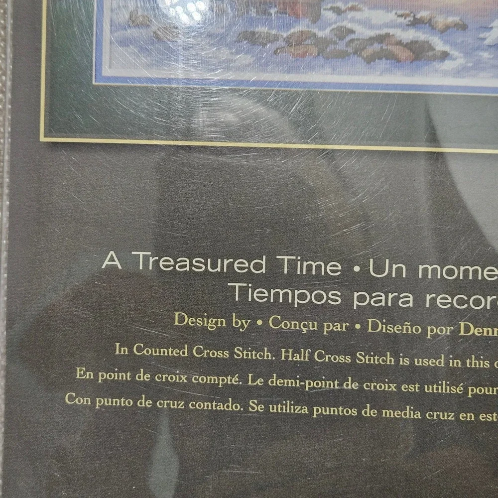 Dimensions NWT Gold Collection Treasured Time Cross Stitch Kit 8569 Winter Scene